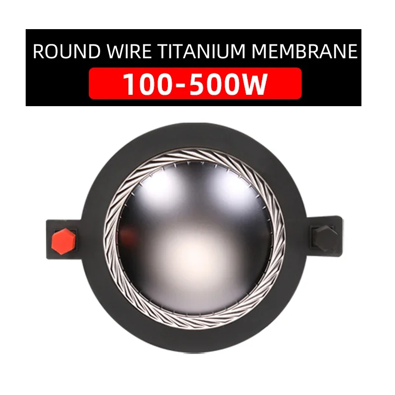 74.5- kjerners diskant-talespole 100-500w- lydhøyttaler titanfilm blåfilm komposittfilm 75.5mm diskantmembran: Sølv