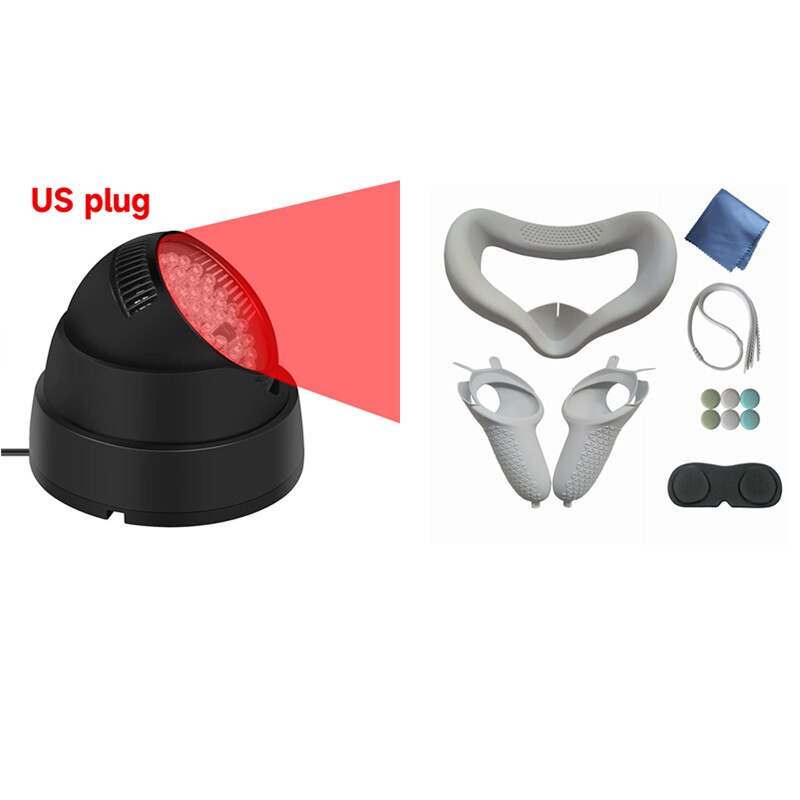 For Meta Oculus Quest 2 Infrared Light Ir Illuminator Night Vision Invisible Light Immersive Increase VR Tracking Sensitivity: US Plug Package 5