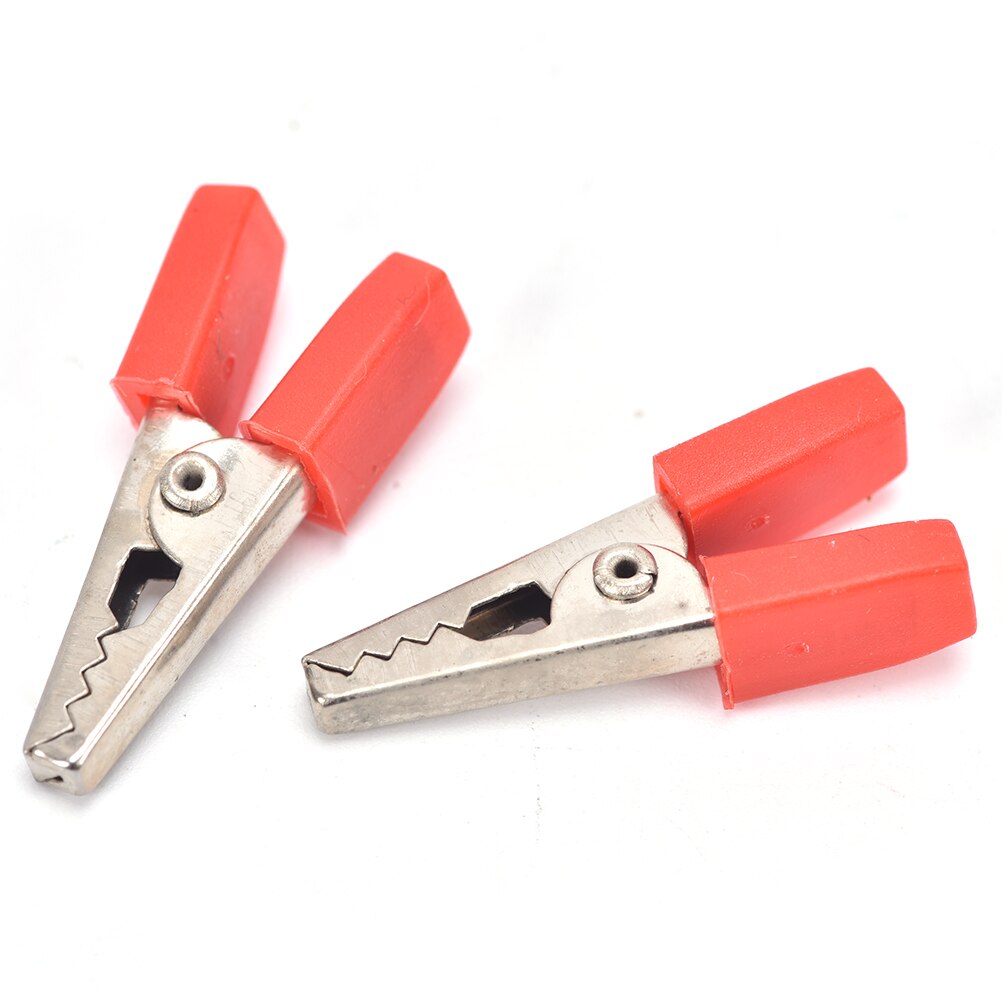10Stck Prüfung Metall Alligator Clip Krokodil Clips Elektrische Klemm Für testen Sonde Meter Mit Kunststoff Krokodil Klemme