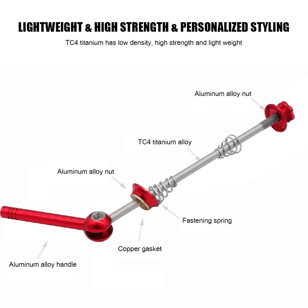 1 Paar Vxm Ti Legering Fiets Qr Snelspanner Hendel Voor Front + Achterwiel Mtb Fiets Hub racefiets Fiets Onderdelen