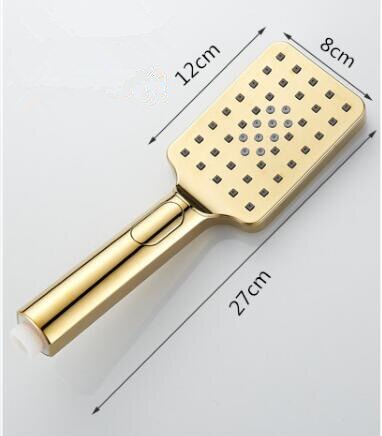 Gold hand shower bathroom golden handhold water saving shower gold bidet shower head bathroom golden hand shower: Yellow