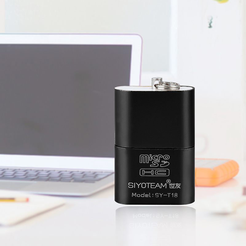 Draagbare Mini USB 2.0 Micro SD TF T-Flash Memory Card Reader Adapter Flash Drive SD Flash Memory