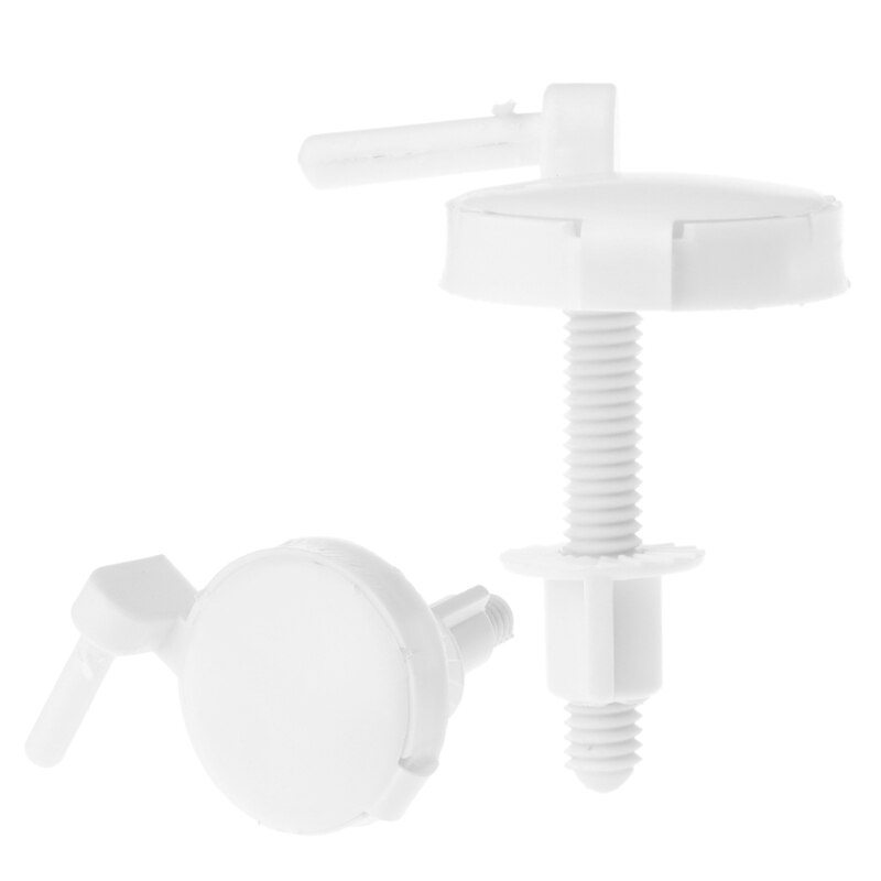 2 Stuks Plastic Toiletbril Schroeven Bevestigingen Fit Toiletbrillen Scharnieren Reparatie Tools K3KA