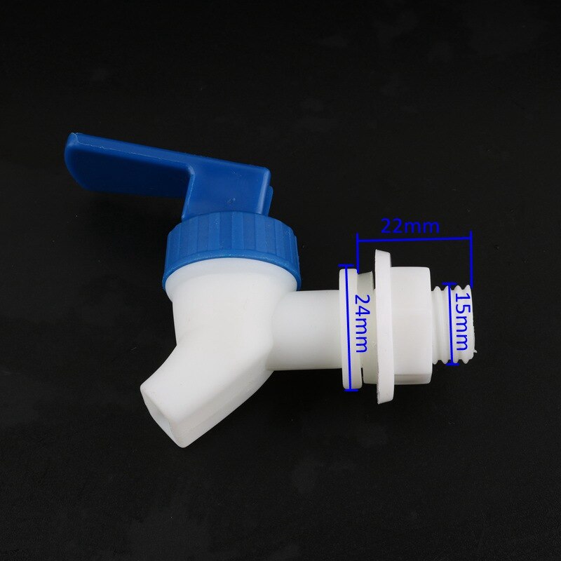 Water Tank Adapter Plastic Tap Valve Fittings Tuin Water Connectors Drain Kraan Adapter Wijn Barrel Fittings: Blue-white