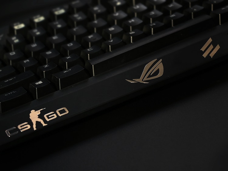 CSGO ROG-pegatinas de teclado para Gaming, pegatinas coloridas con logotipo de metal para ordenador, teclado y notebook