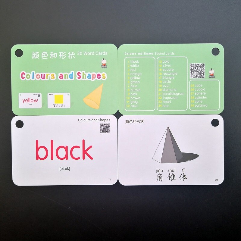 32 Stks/set Fruit Groenten Chinese & Engels Flash Kaarten Pocket Kaart Baby Chlidren Educatief Speelgoed: Q