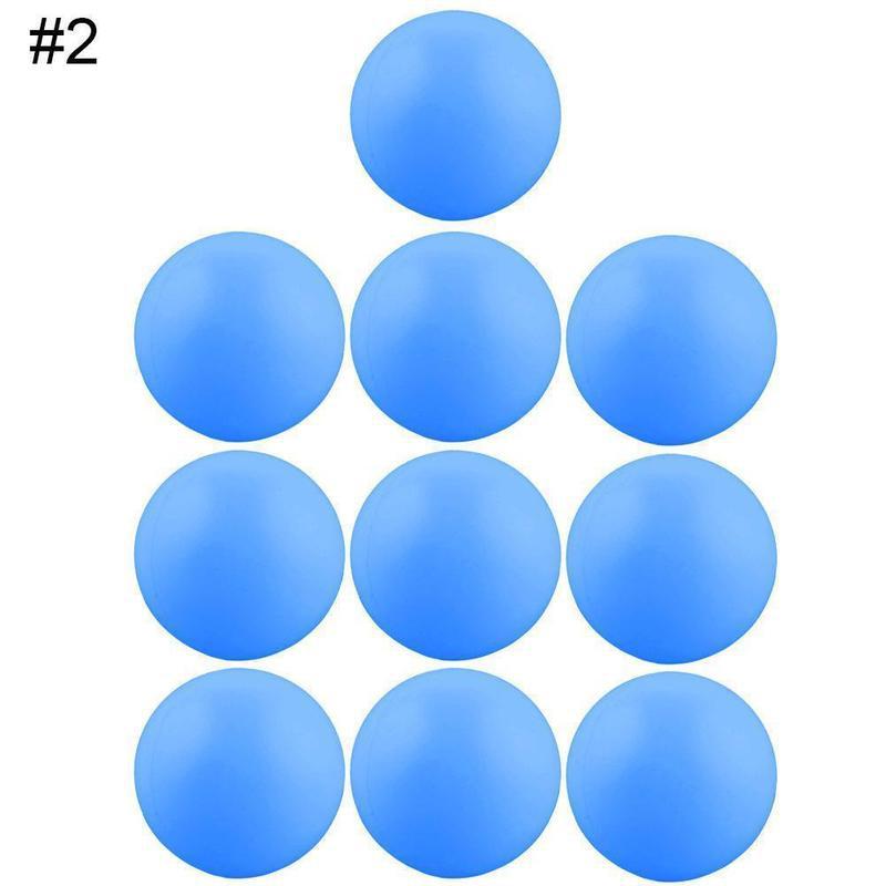 10 Pcs Color Wordless Table Tennis Seamless High Hardness Pong Durable Table Tennis: B