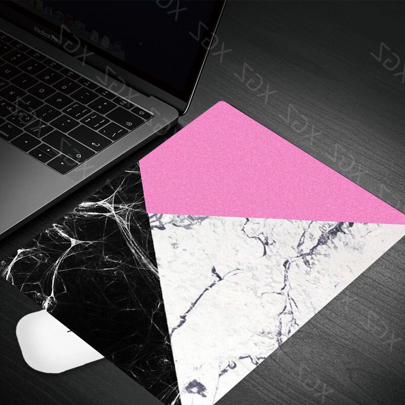 Yzuoan Products Black White Pink Marble Office Mice Gamer Soft Mouse Pad Small Size for 180*220*2mm Gaming Mousepads: 22x18-13