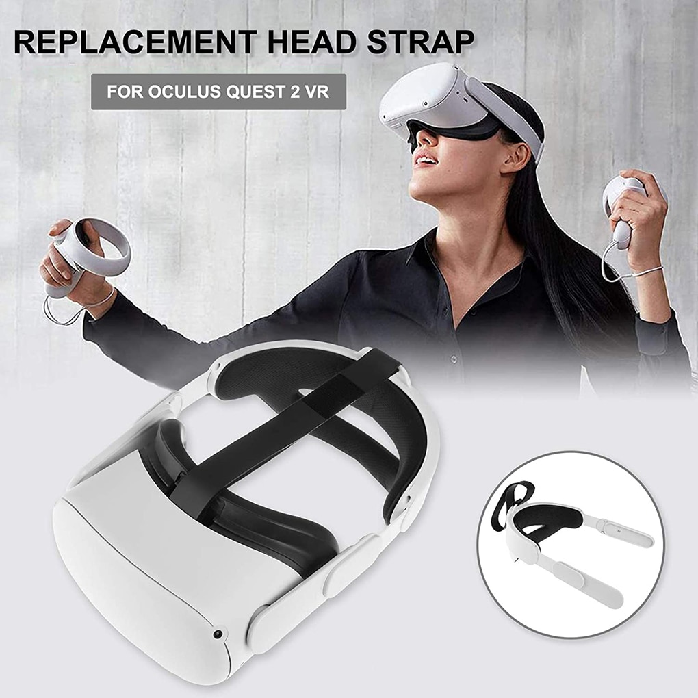 for Oculus Quest 2 Head Strap Comfort-Virtual Reality Support VR Strap For Oculus Quest 2 Accessories Adjustable Halo Strap