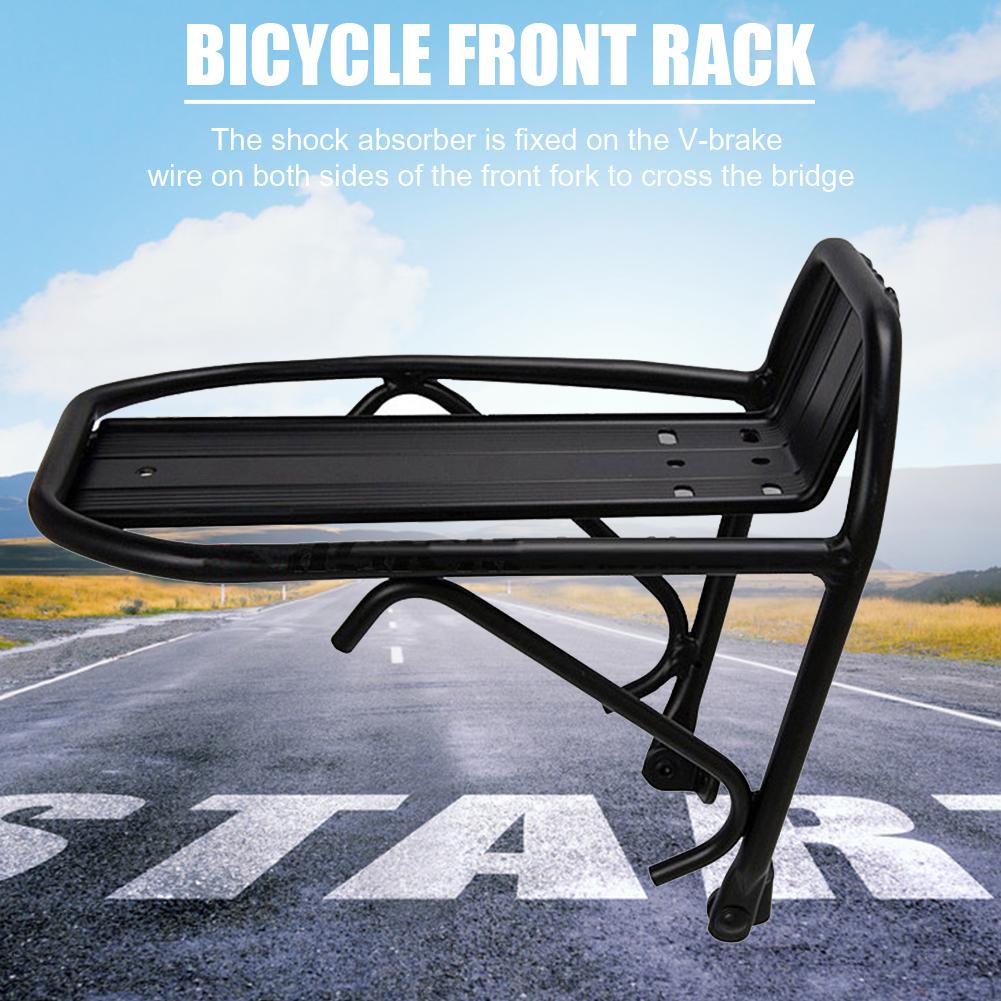 Mountain Road Bike Front Pannier Shelf Aluminum Alloy Bicycle Luggage Carrier Luggage Shelf MTB Cycling Front Bracket Rack