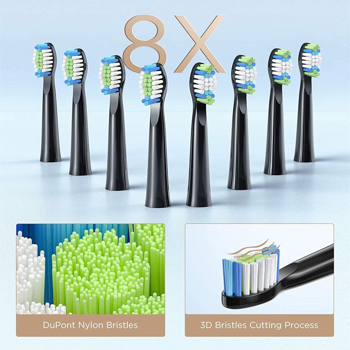 Toothbrush Heads Electric Toothbrushes Replacement Heads Electric Toothbrush 4 heads Sets for FW-E11 E10 E6