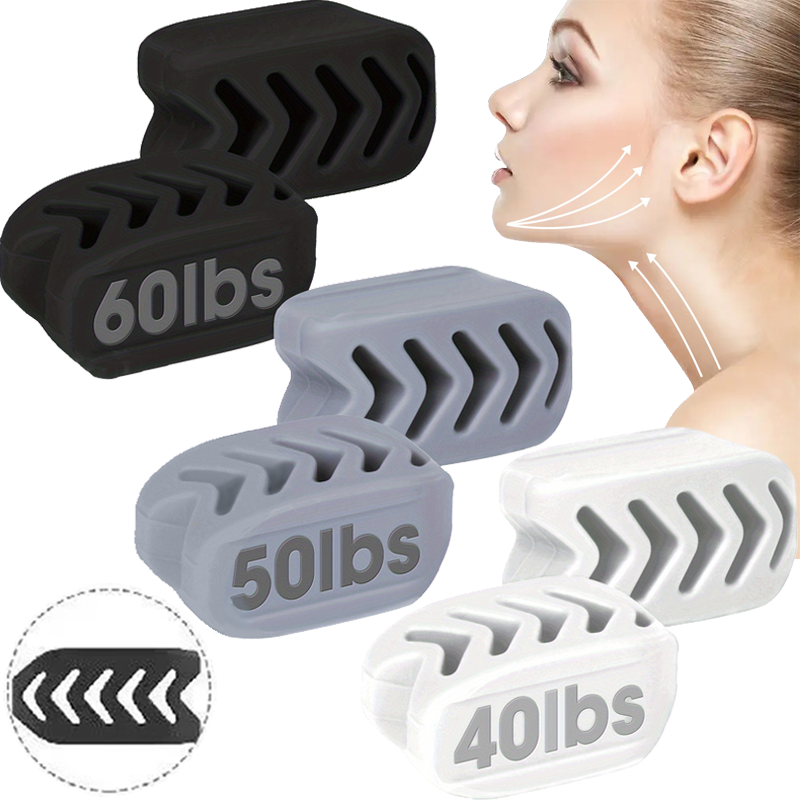 40/50/60LBS pelota ejercitadora de mandíbula de silicona entrenador de mandíbula desmontable cara entrenador de músculos faciales entrenamiento de pelota de masticar de mandíbula