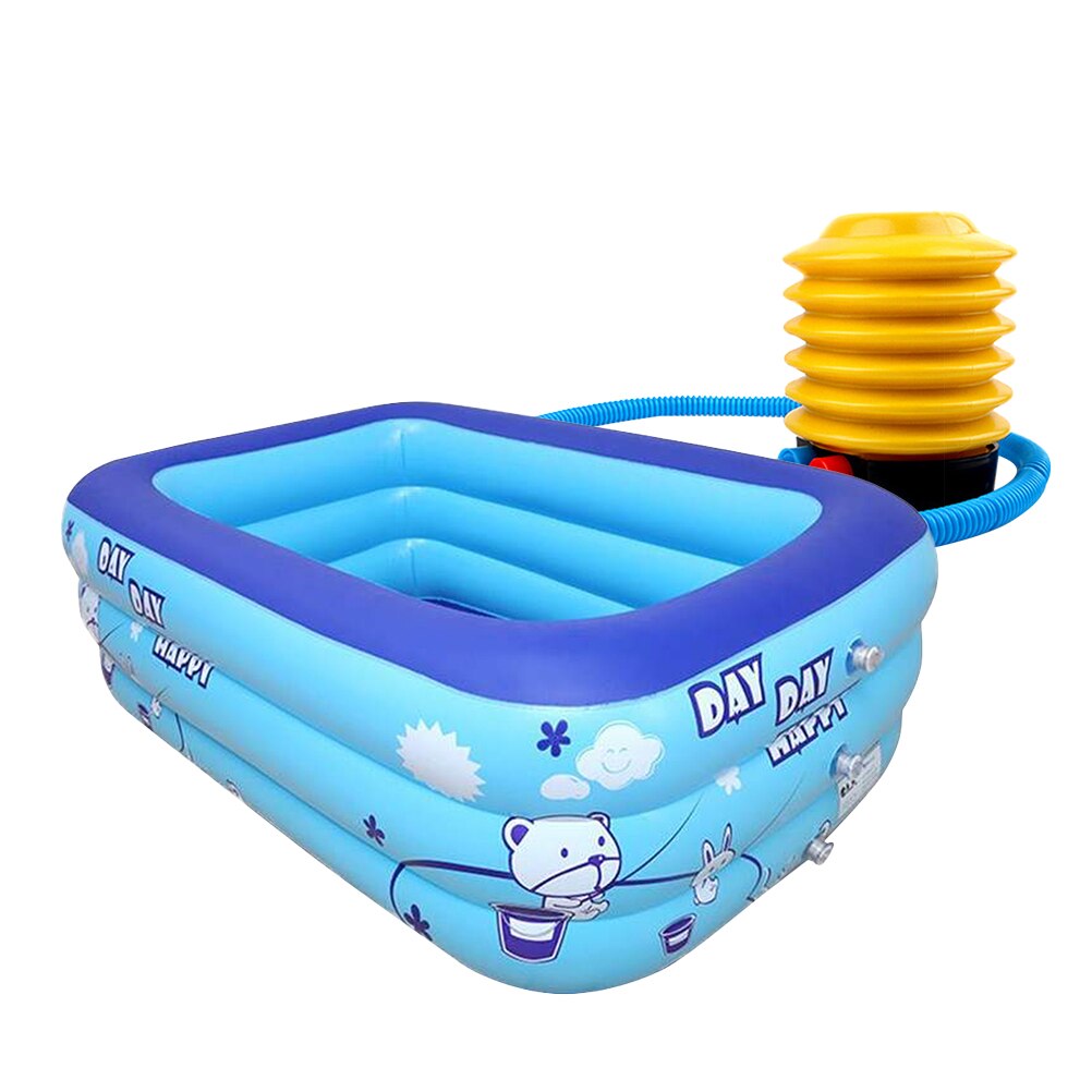 2pcs PVC Inflatable Pool Inflatable Swimming Pool Plaything Pool Bathtub Educational Plaything for Summer: size 123x83x43cm