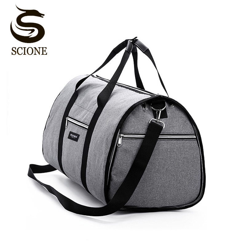 Bolsa de hombro de viaje para hombre, bolsa de viaje impermeable para hombre, bolsas de equipaje, bolsa de lona para traje grande de negocios