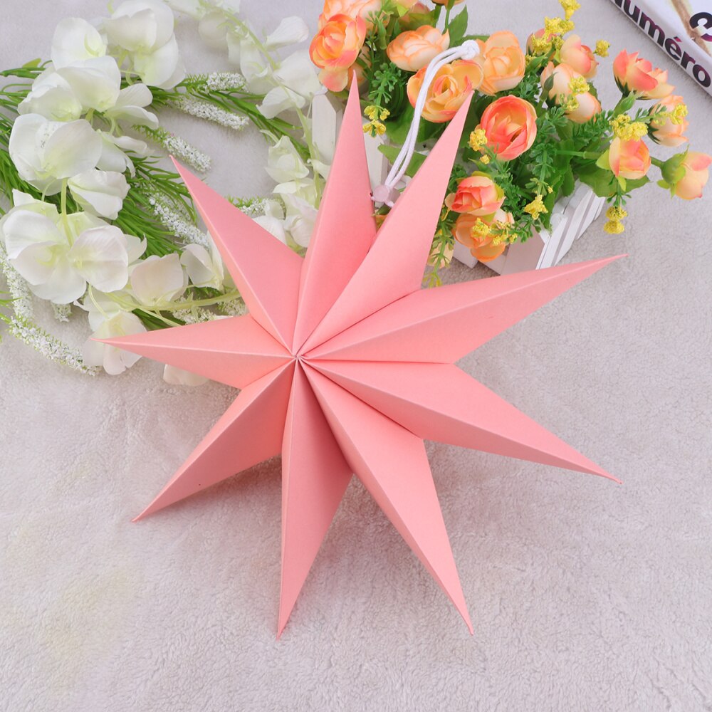 1pc Paper Star Paper Lamp Shade Decorative Handmade Eco-friendly Lamp Accessory for Home Party Festival