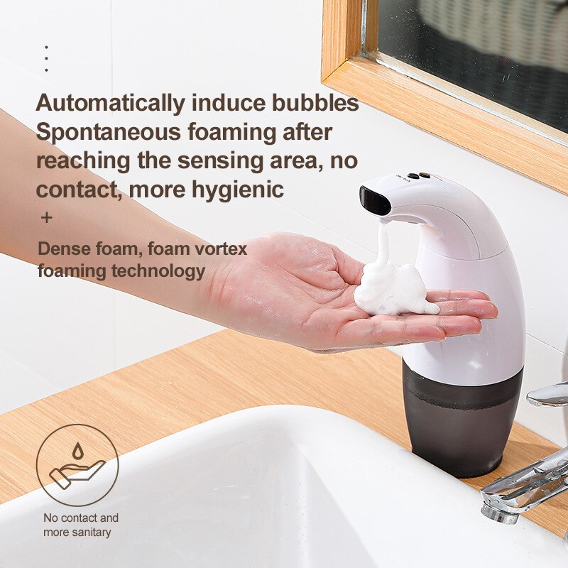 330ml Press-free Automatic IR Sensor Soap Dispenser Hand Washing Machine Touchless Hand Washer Liquid Liquid Soap Dispenser
