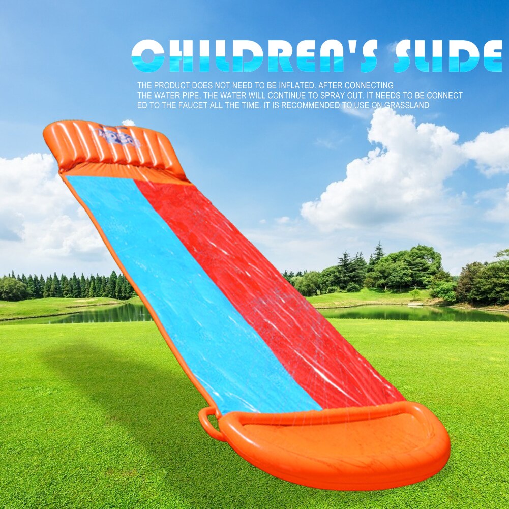 PVC Einzel Surf Wasser Rutsche Im Freien Rasen Sprinkler Matte Kinder Sommer Hinterhof Outdoor Wasser Spiel Spielzeug für Kinder Erwachsene