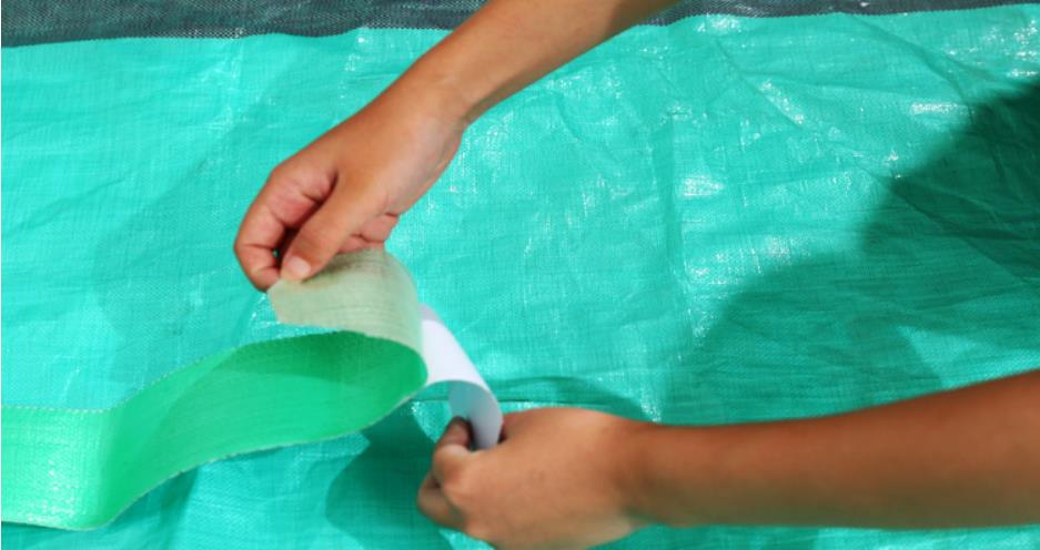 Szerokość 5cm plandeki PE taśma naprawcza, taśma klejąca pułapka. Plandeka robić naprawy tkaniny. owinąć.