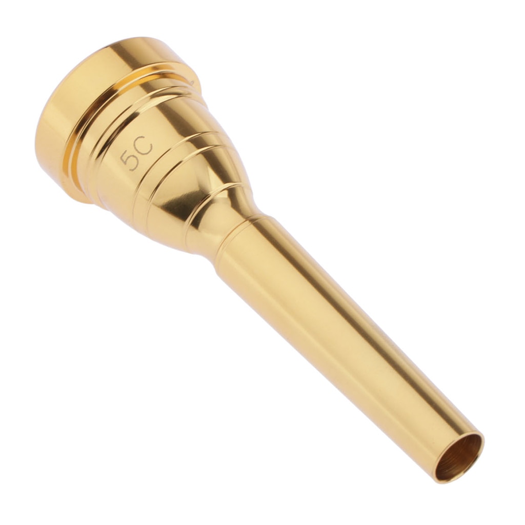 Boquilla de trompeta chapada en oro para Yamaha Bach accesorios de instrumentos musicales de repuesto (5C)