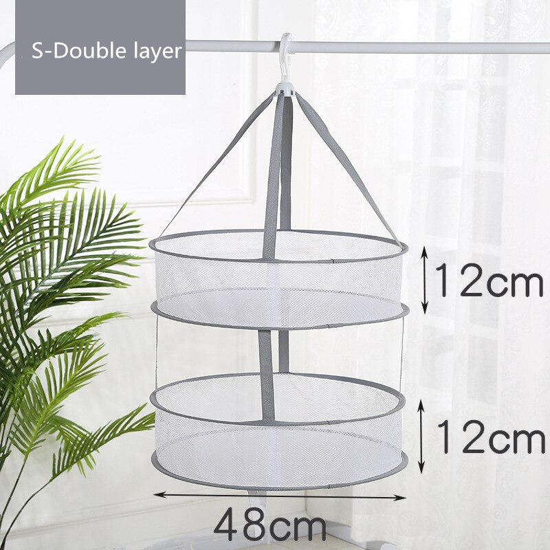 1pc Foldable Clothes Drying Net Basket Socks Underwear Sweater Drying Net Hanging Clothing Drying Basket Organizer Protect Cloth: Type 3