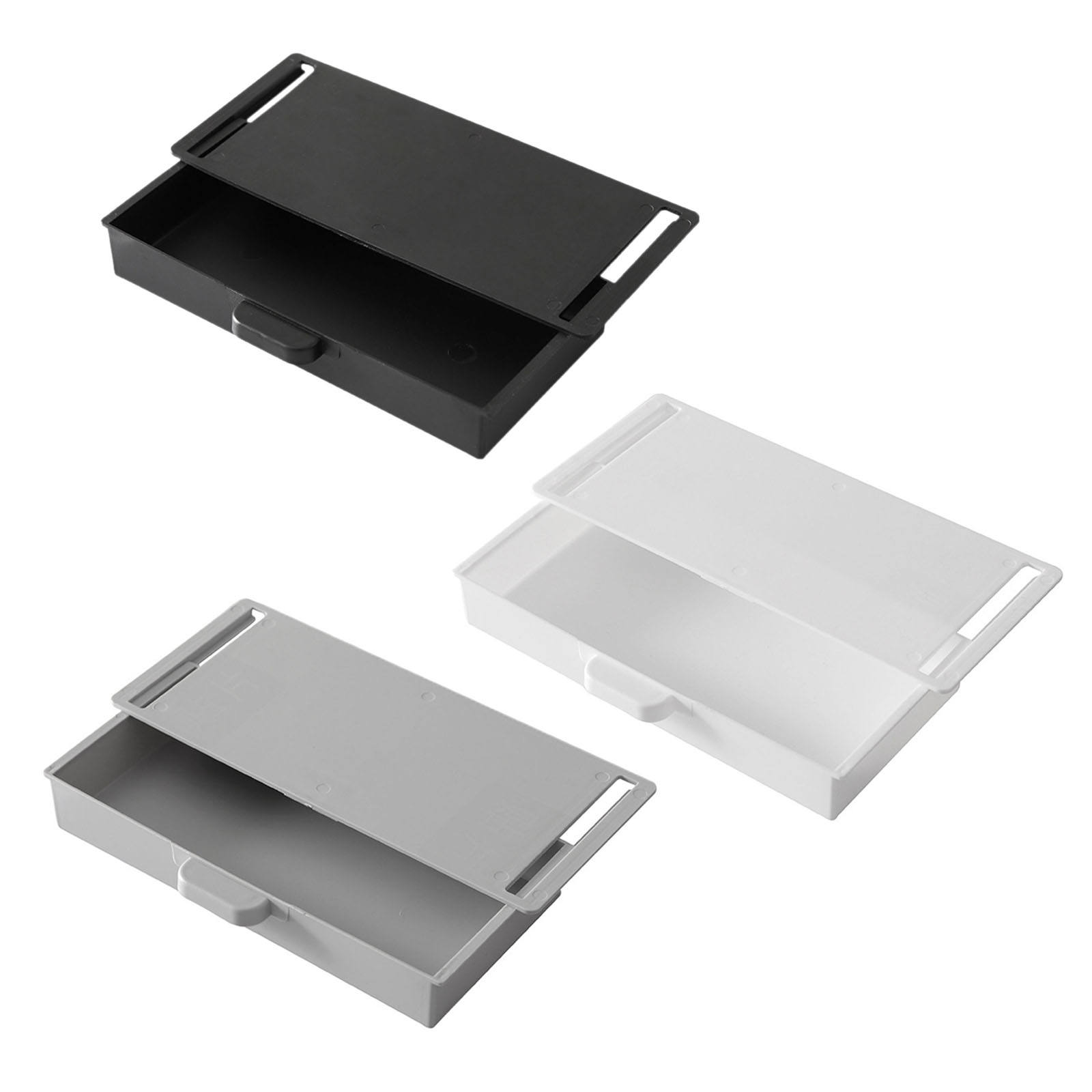 Hidden Box Self Sticky Durable Plastic Saving Space for Sundries Organizer Cabinet Finishing Box Office School