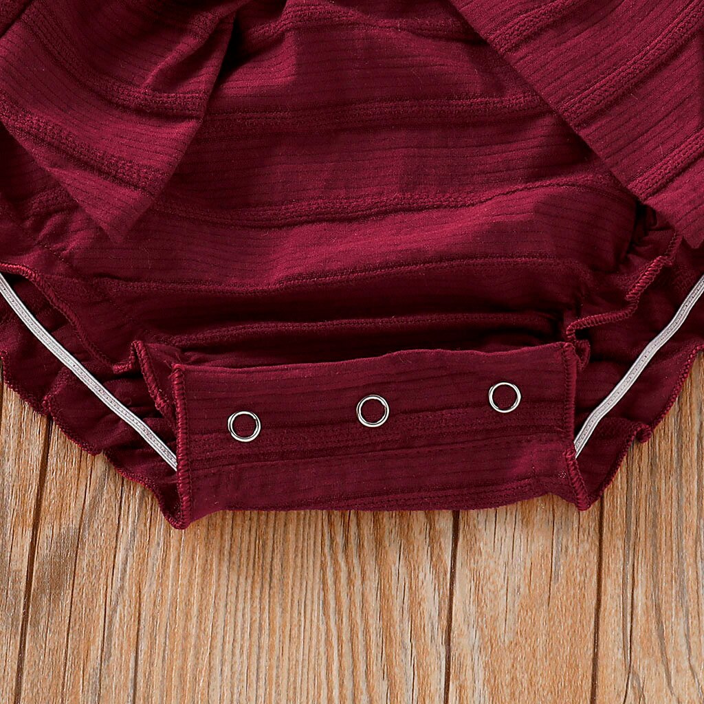 Vêtements en dentelle pour bébés filles et garçons, barboteuse avec nœud solide, tenues pour nourrissons,