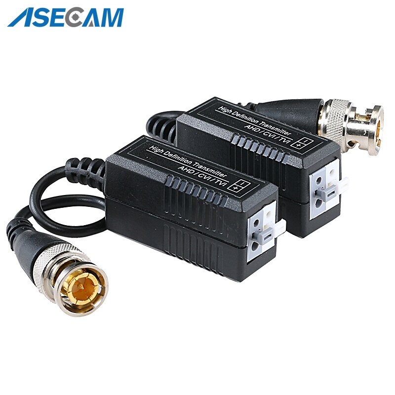 Bnc til utp cat 5/5e/6 video balun hd transceivers adapter transmitter support 1080p 4mp 5mp ahd cvi tvi kamera 200m