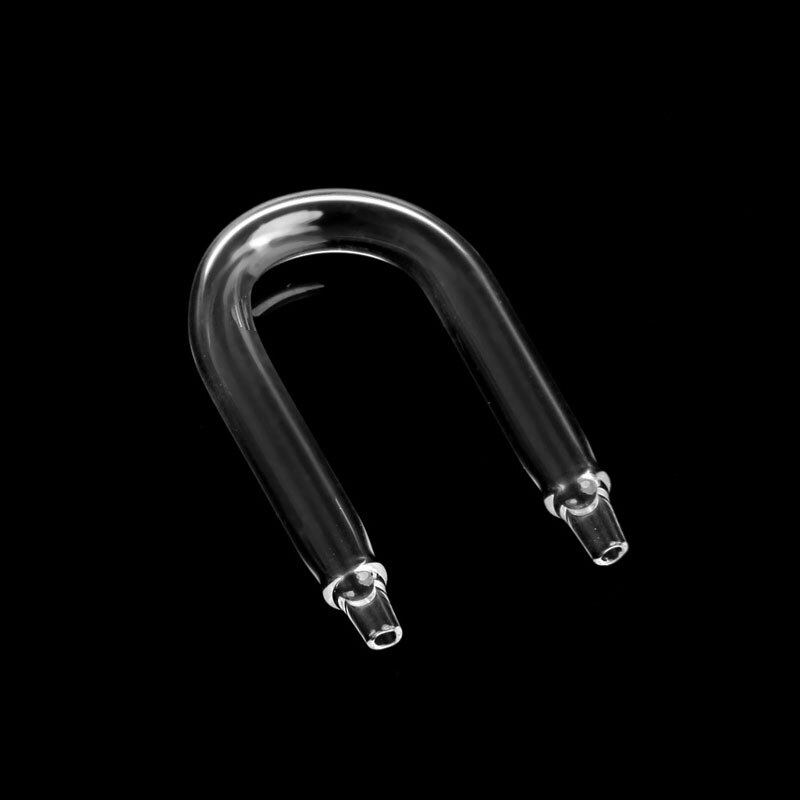 Aquarium Co2 System Diffuser Check Valve U Shaped Glass Tube Bend Accessory DIY