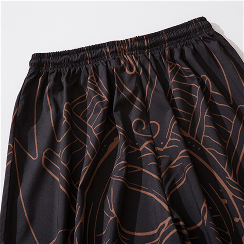 Bebovizi-Kimono con estampado japonés para hombre, ropa tradicional, pantalones sueltos, informal, Yukata, calle, Asia