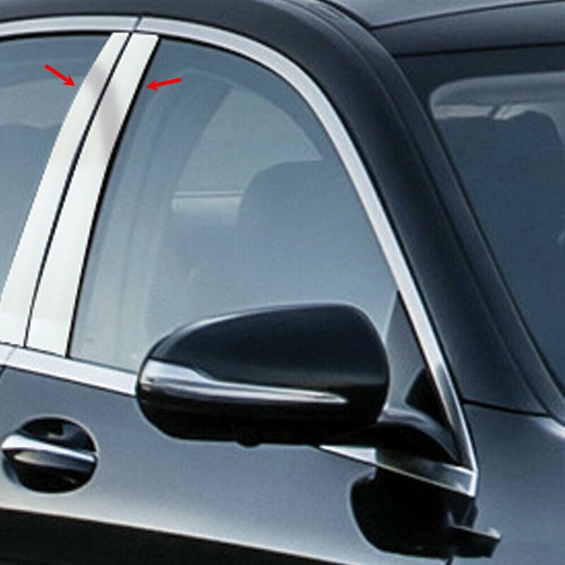 6 stuks auto raam b-stijl bekleding voor mercedes s-klasse  w221 2007