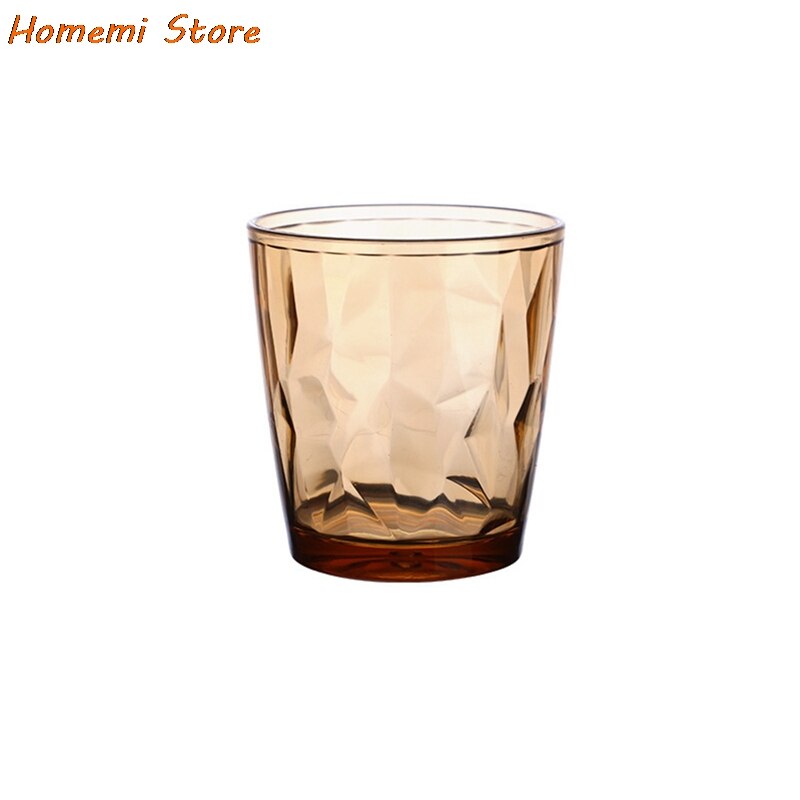 200ml Acrylic Drinking Cups Water Cup Juice Glasses For Drinking Tea Transparent Cup Kitchen Dining Bar Tools: Yellow