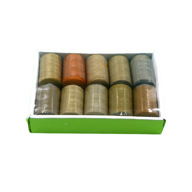 60/42/24 Colors 100% Polyester Yarn Sewing Thread Roll Machine Hand Embroidery 1000 Yard Each Spool Durable For Home Sewing Kit: 10Color Brown