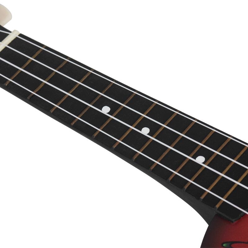 Irin 21 inch 15 frets sopraan ukelele uke 4 nylon snaren lindehout gitaar dolfijnpatroon universeel akoestisch instrument zwart + re