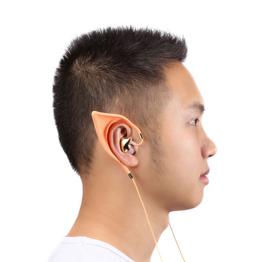 Bluetooth-kopfhörer mit 4.1/3.5mm klinkenstecker, elfenohrenform, in-ear-design, geisterfee-motiv, integriertem mikrofon für kinder