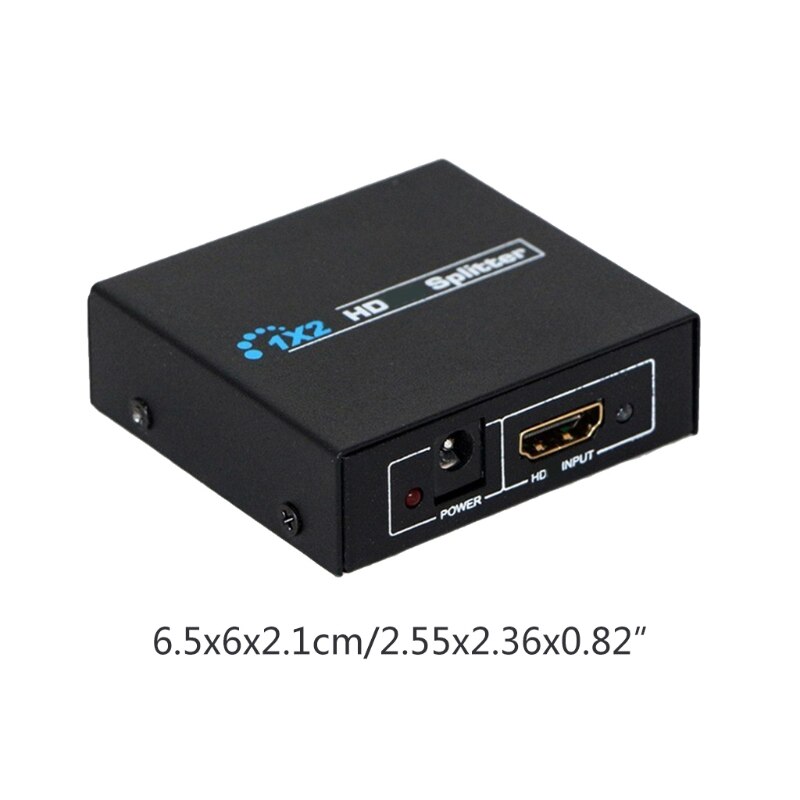 1 in 2 Out HDMI-compatible Switch Selector 4K 30Hz Supports HDCP1080 for hdTV Q5WA