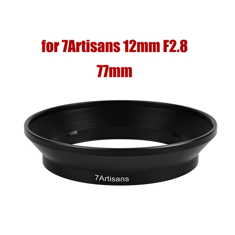 7 artisans 77mm lensfilteradapterring voor 7 artisans 12mm f2.8 lenzen