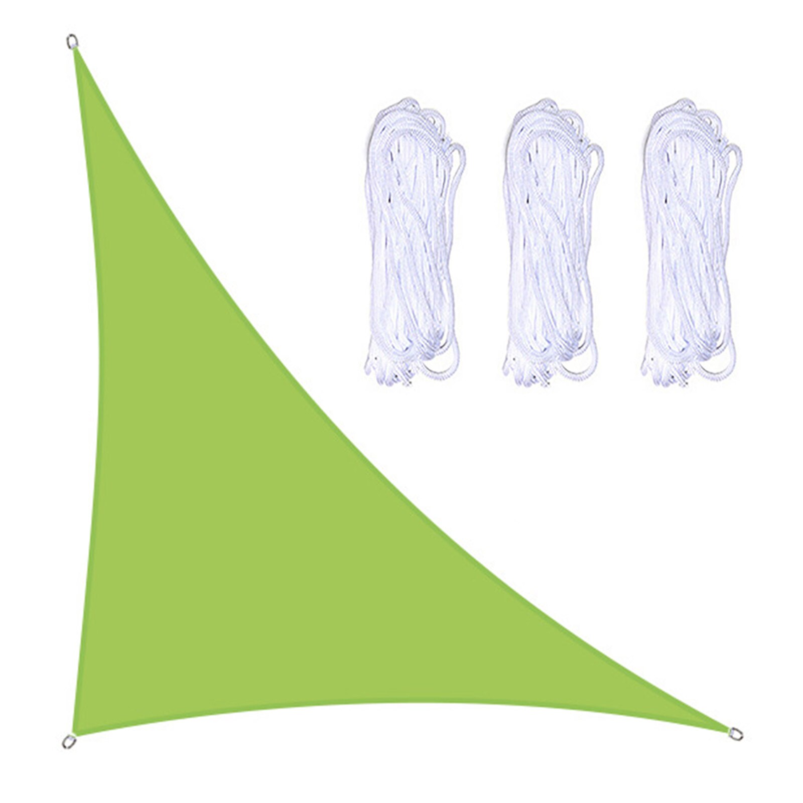 Shade Sail With Three Ropes Outdoor Garden Canopy Triangle Patio 4x4x5.7M Pavilion Use Green Swimming Pool Balcony Terrace: Green
