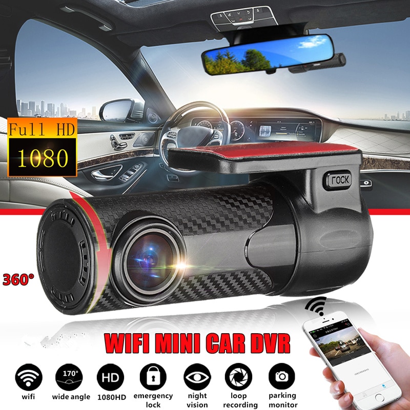 HD 1080P Automatic Vehicle Video Recorder Dash Cam Dashcam Mini Car DVR WIFI APP Nighr Vision 170 Degree G-sensor Wifi