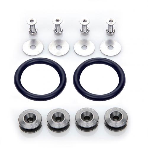 Kit de sujetadores M6 JDM tornillos pasadores hexagonales modificados para coche arandela parachoques motor tornillos cóncavos estilo de coche: Grey