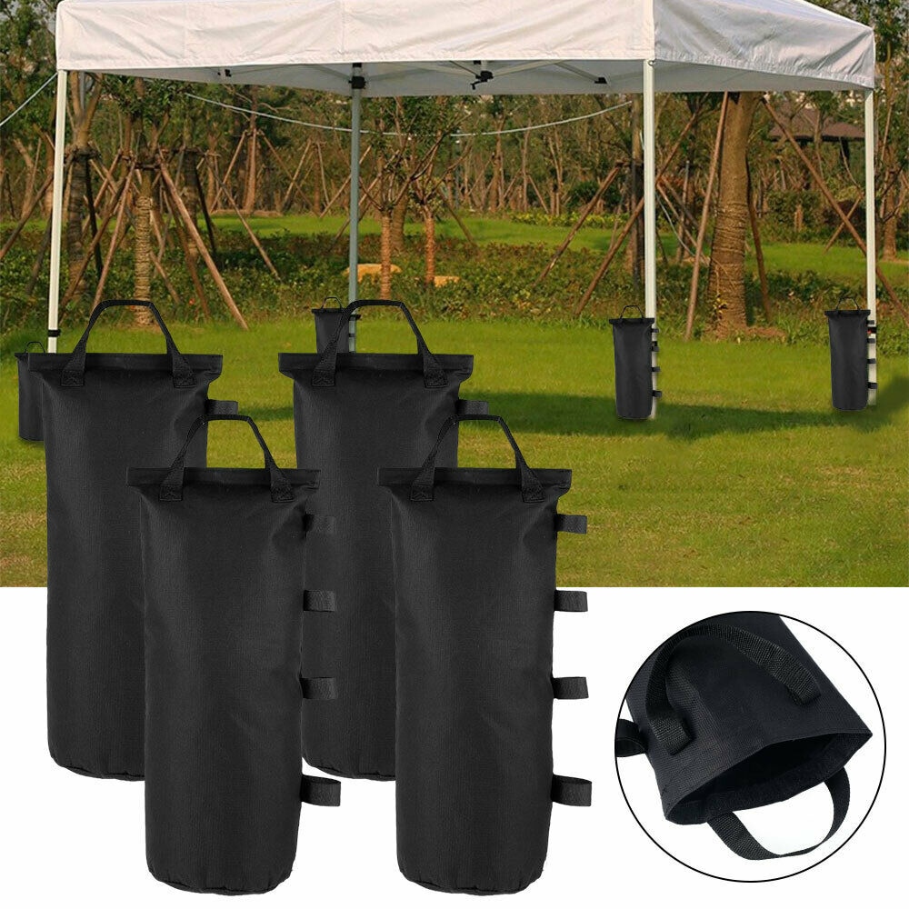 4 st utomhus camping tält sandpåse kapell vikter sandsäck oxford vindtät fixering sandsäck tält leggings tillbehör ingen fyllning