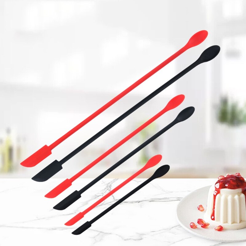 Heat Resistant Non-Stick Rubber Scraper Perfect for Jars Smoothies Blenders Utensils Durable Kitchen Cookwares for Jams