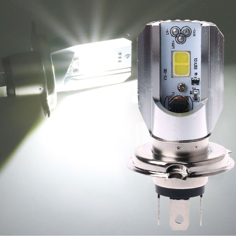 12W H4 LED Motorfiets Koplamp COB Lamp Motor Koplamp DC 6-80V H4GC