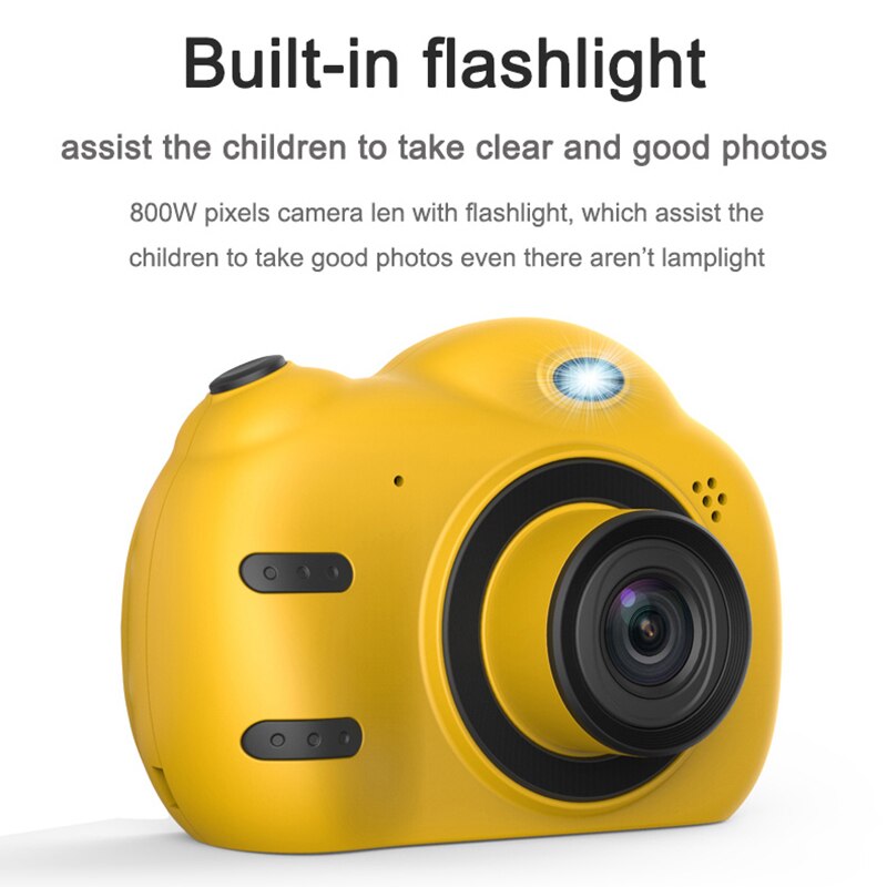 Outdoor Digital Mini Camera Kids Cartoon Cute Camera 2.4Inch Photography Props Birthday VDX99