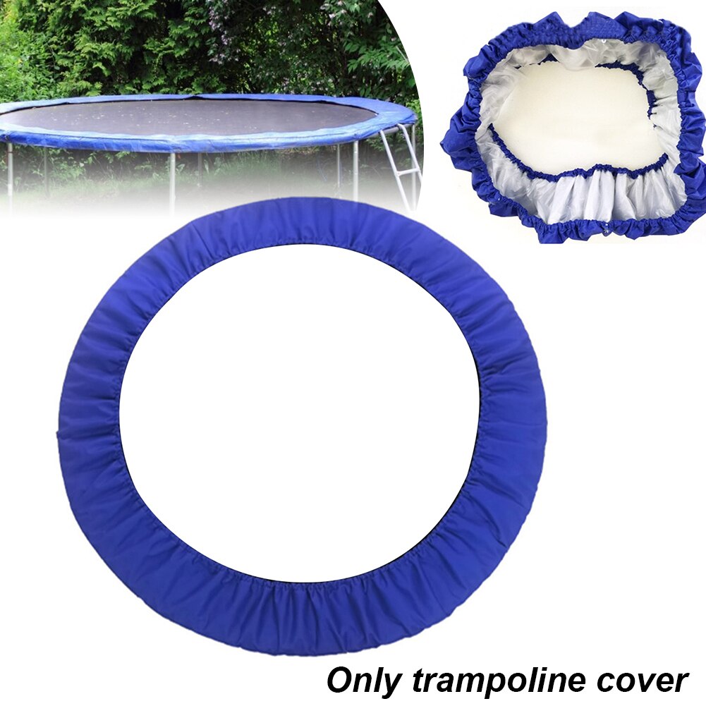 Fitness tilbehør sikkerhedspude udskiftningsdele glat 3 lag udendørs vandtæt trampolin betræk stødabsorberende høj densitet