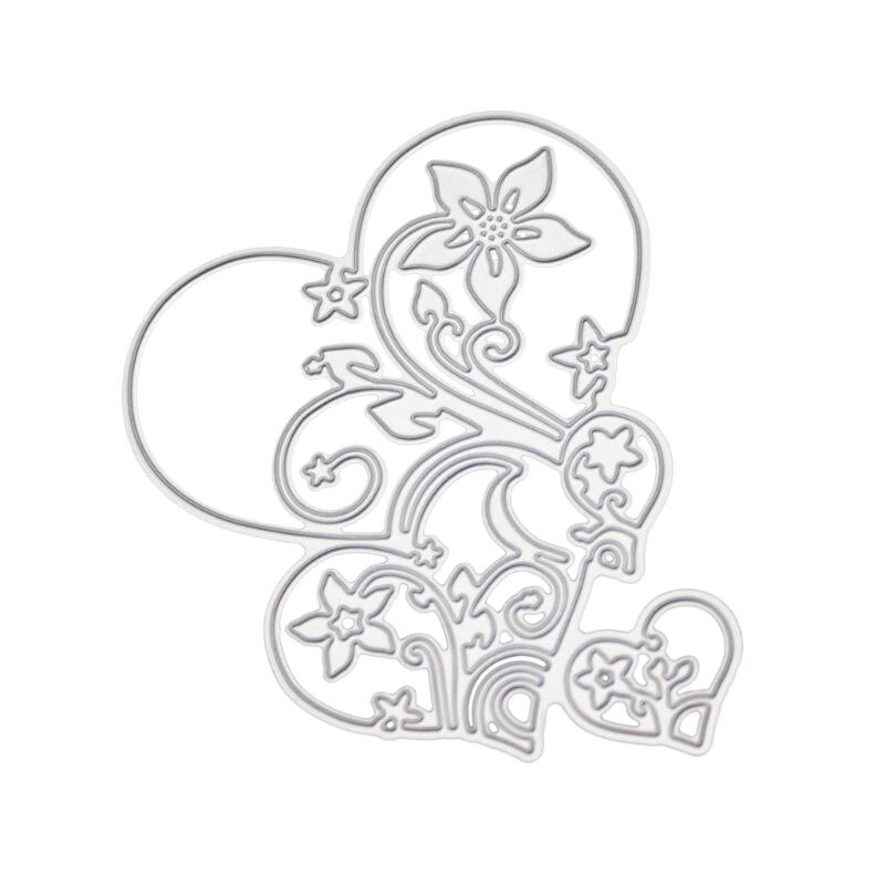 Heart Love Flower Metal Cutting Dies Stencil Scrap Grandado heart-love-flower-metal-cutting-dies-stencil-scrap-grandado