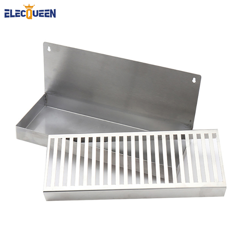 Beer Drip Tray Stainless Steel 304 Wall Mount Drip Tray with Hole Drain ,Drainer At The Bottom,Kegging Equipment,Homebrew Supply