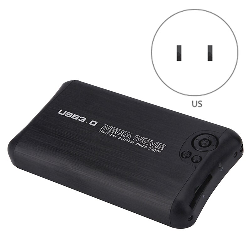 Top Deals 1080P Multimedia Player USB3.0 HDMI AV Output Mini Media Player SATA Support MKV Video Portable U Disk