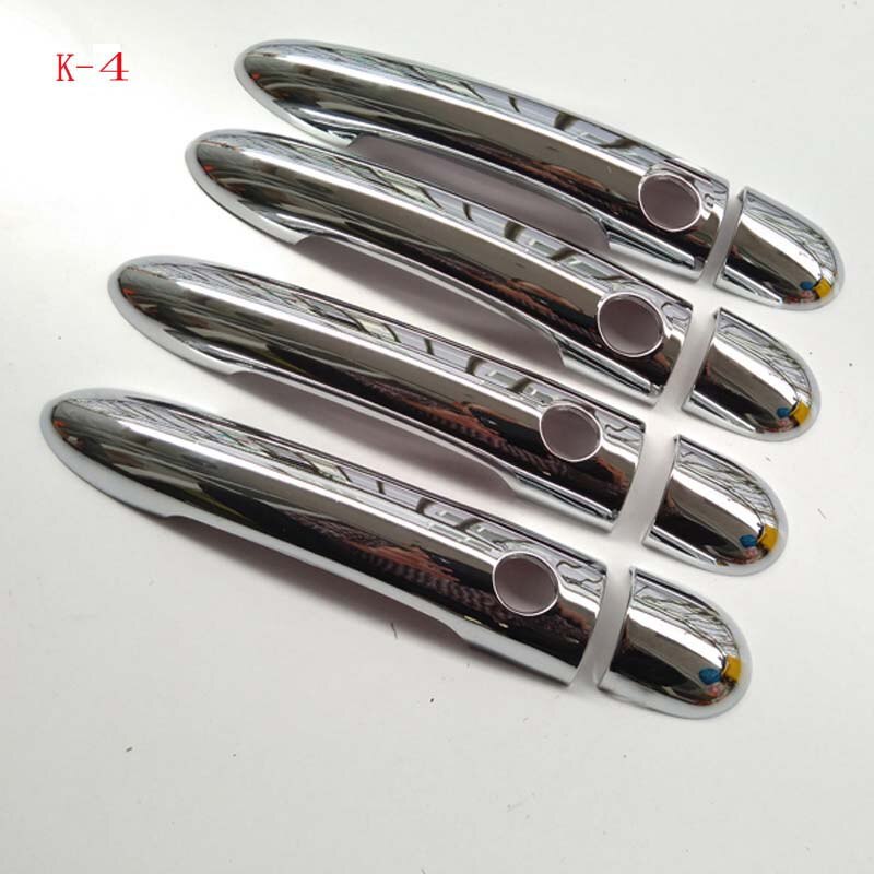 Cubierta de manija de puerta cromada Abs para Renault MODUS, accesorios de estilo de coche, 2004, 20005, 2006, 2007, , , , , , 8 Uds.: K-4
