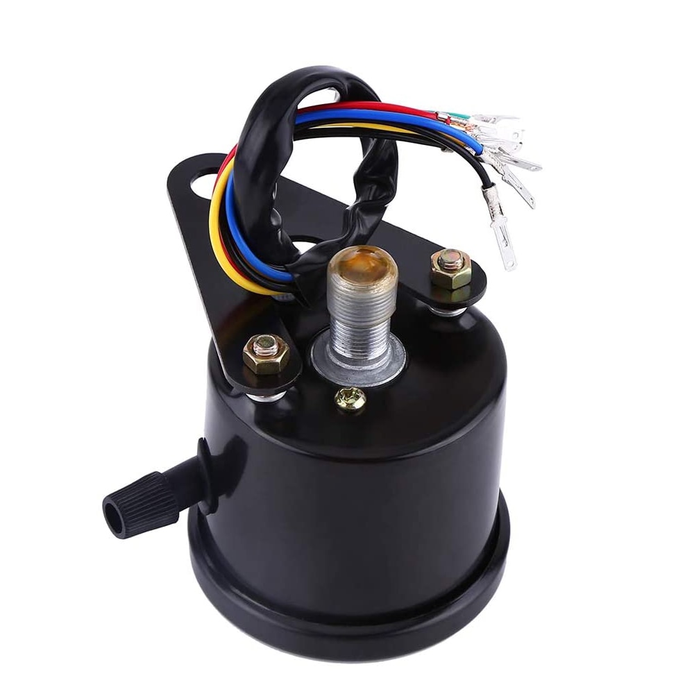 Universal Motorcycle Cafe Racer Speedometer Odometer Gauge 0-160 km/h Instrument with LED Indicator