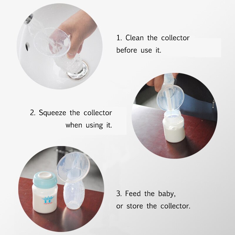 TONICHELLA Breast Milk Collector Electric Breast Milk Pump Partner Reusable Galactorrhea Collection Safe BPA Free Material T0103